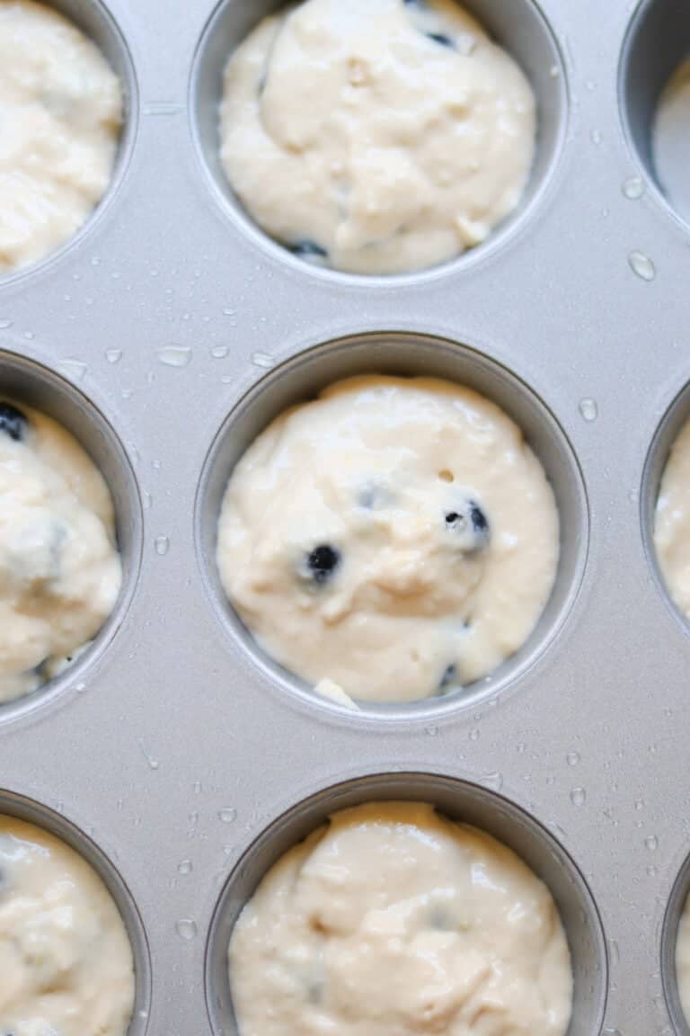 Eggless Blueberry Muffins MJ and Hungryman