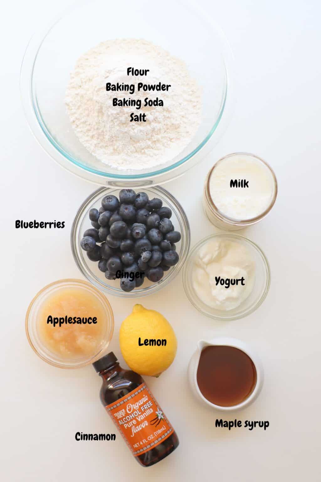 Eggless Blueberry Muffins MJ and Hungryman