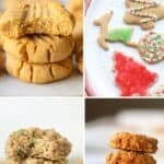 four image collage of cookies for toddlers.