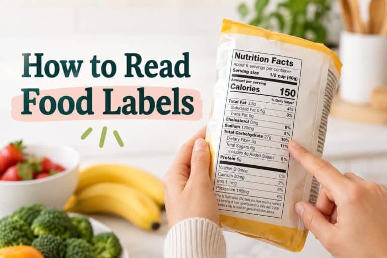 An image of nutrition label.